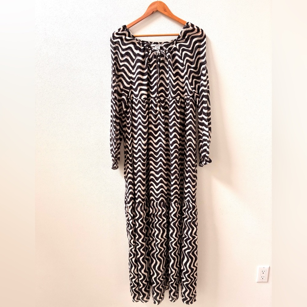 Stella McCartney Maxi Coverup 100% Cotton Made in Italy Kaftan (Sm)
